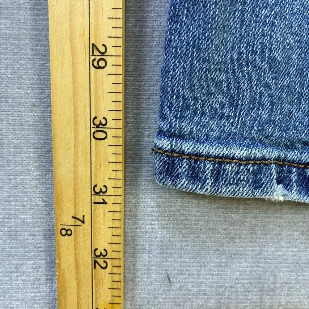 Willow + Root Rise Up Jeans Womens 26 Light Wash Distressed Straight Leg Stretch - Picture 7 of 9